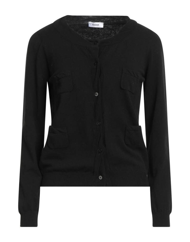 BASE MILANO Strickjacke Damen Schwarz von BASE MILANO