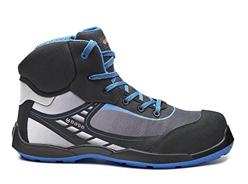 BASE Protection Uni B678 Bowling Top S3 SRC Base T45 Oxford-Stiefel, schwarz hellblau, 45 EU Weit von BASE Protection