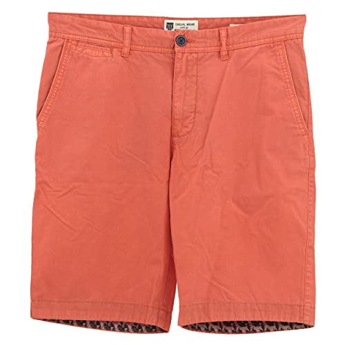 BASEFIELD, Chino, Herren Kurze Jeans Shorts Bermudas Gabardine Light Lobster M von BASEFIELD