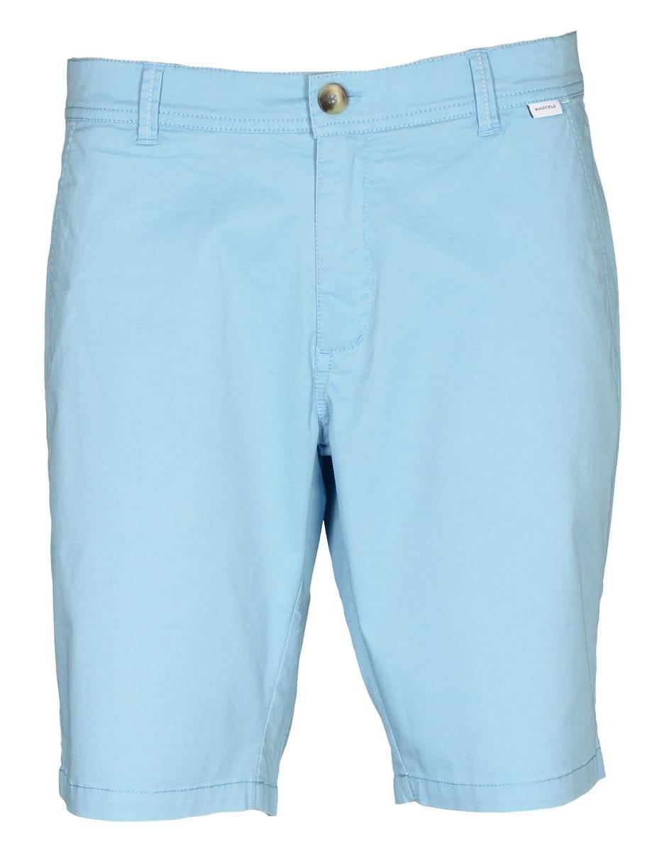 BASEFIELD - Chino Bermuda light azure - Gr. - S von BASEFIELD