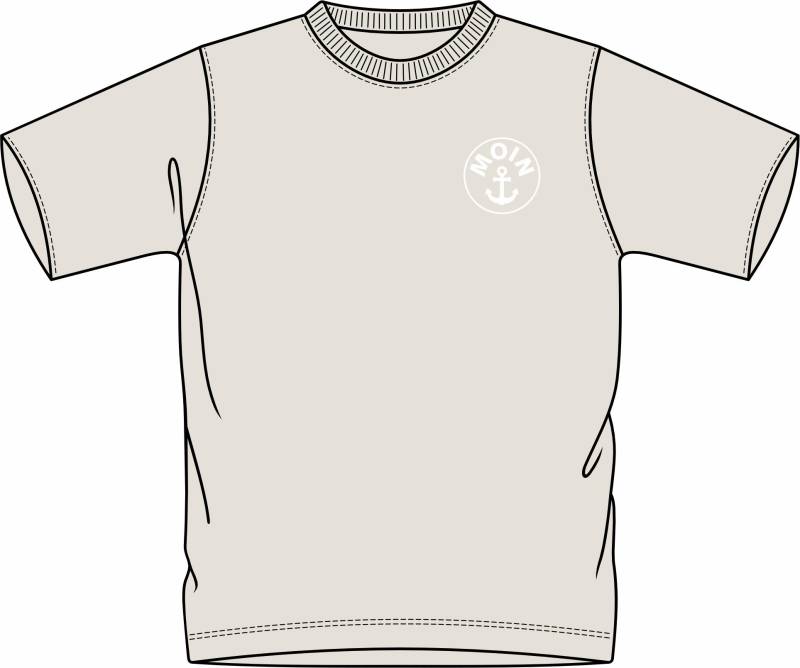 BASEFIELD - Da.-T-Shirt mn soft sand - Gr. - S von BASEFIELD