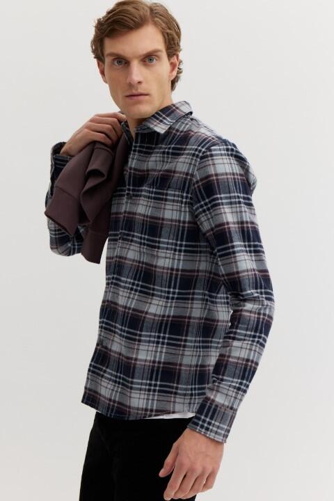 BASEFIELD - He.-Freizeithemd 1/1 Arm aubergine - Gr. - XL von BASEFIELD