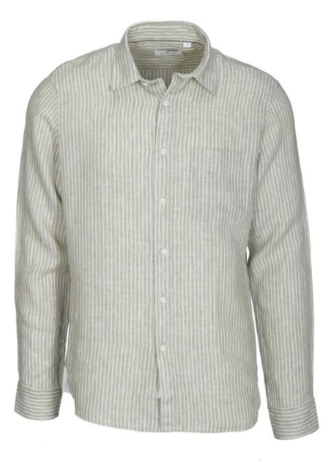 BASEFIELD - He.-Freizeithemd 1/1 Arm moss green - Gr. - L von BASEFIELD