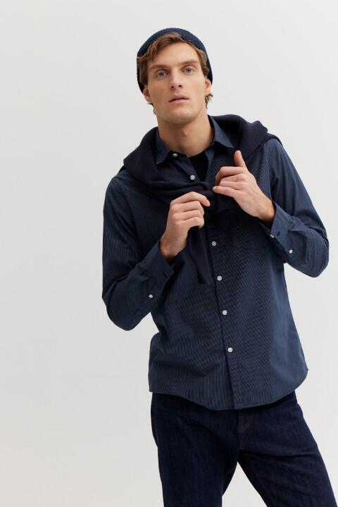 BASEFIELD - He.-Freizeithemd 1/1 Arm night blue - Gr. - XL von BASEFIELD