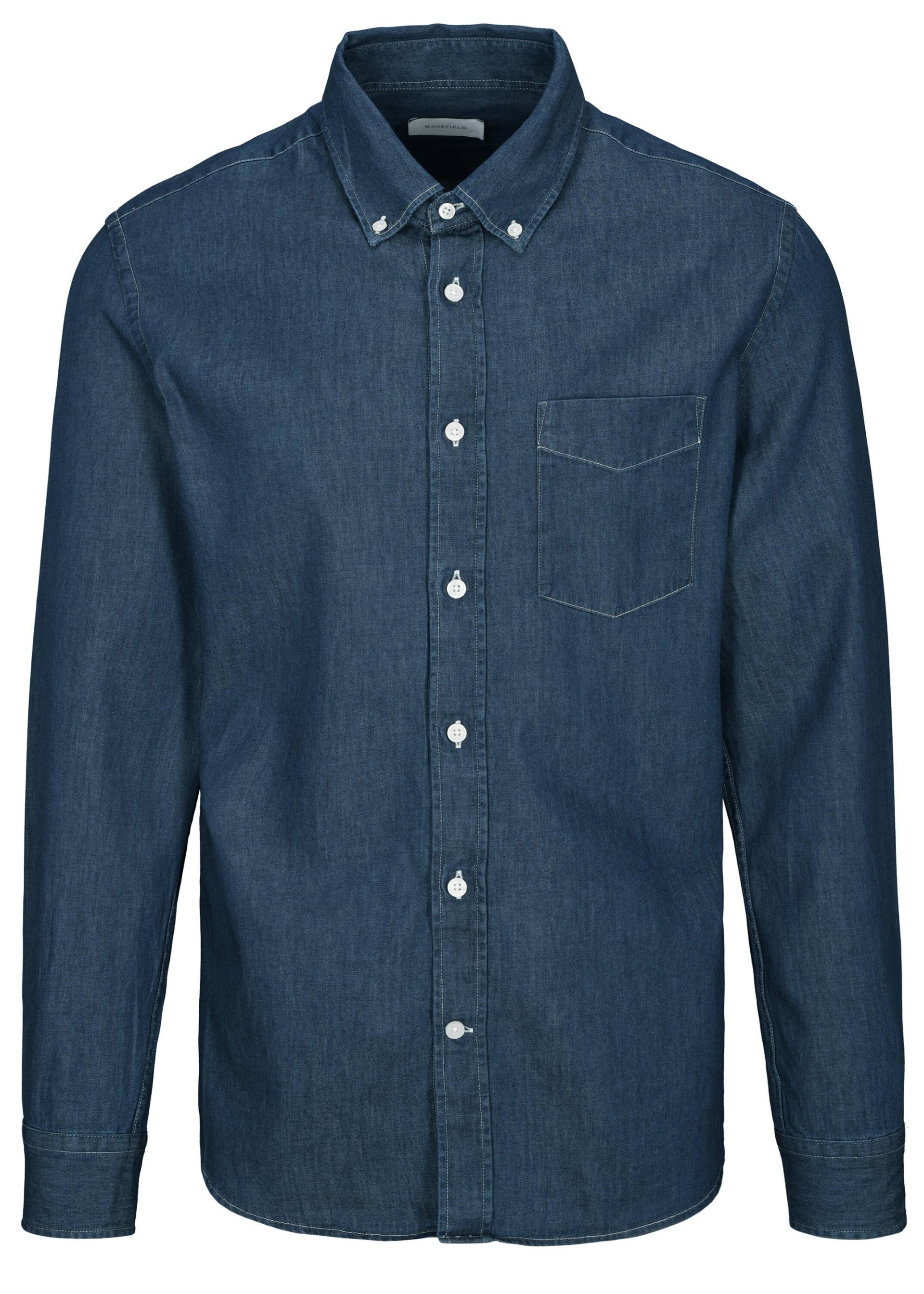 BASEFIELD - He.-Freizeithemd 1/1 Arm night blue - Gr. - XXL von BASEFIELD