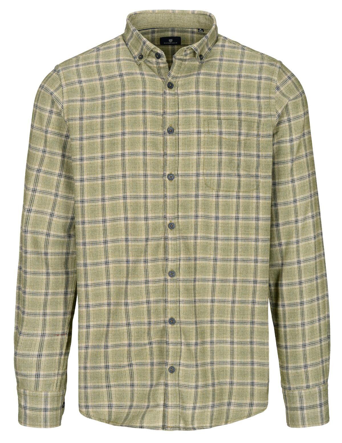 BASEFIELD - He.-Freizeithemd 1/1 deep forest mel - Gr. - L von BASEFIELD