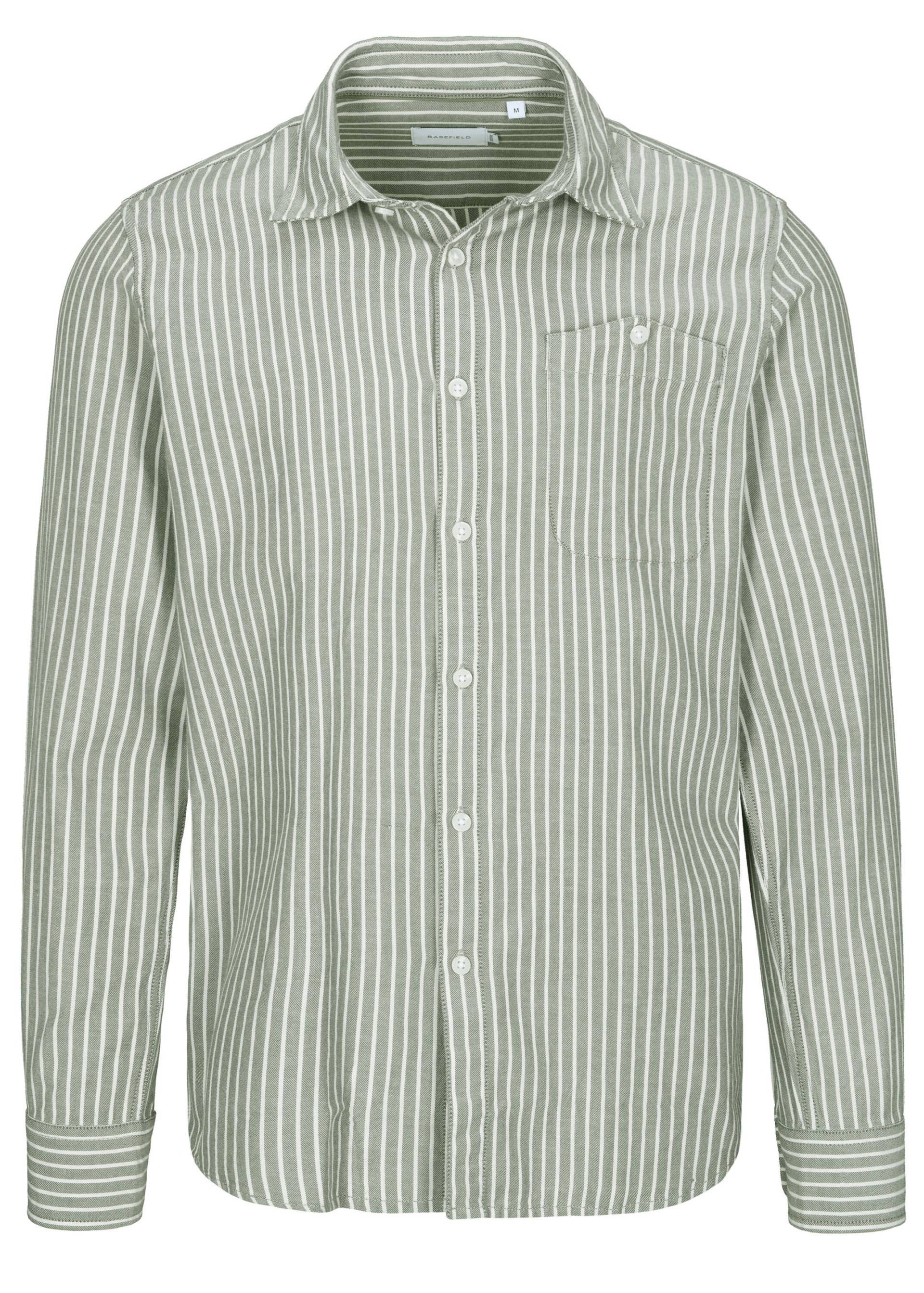 BASEFIELD - He.-Freizeithemd 1/1 green chrome - Gr. - XL von BASEFIELD