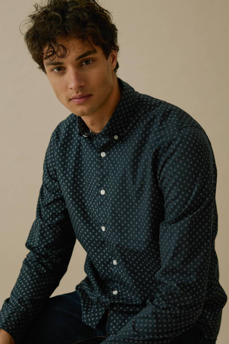 BASEFIELD - He.-Freizeithemd 1/1 night blue - Gr. - XL von BASEFIELD