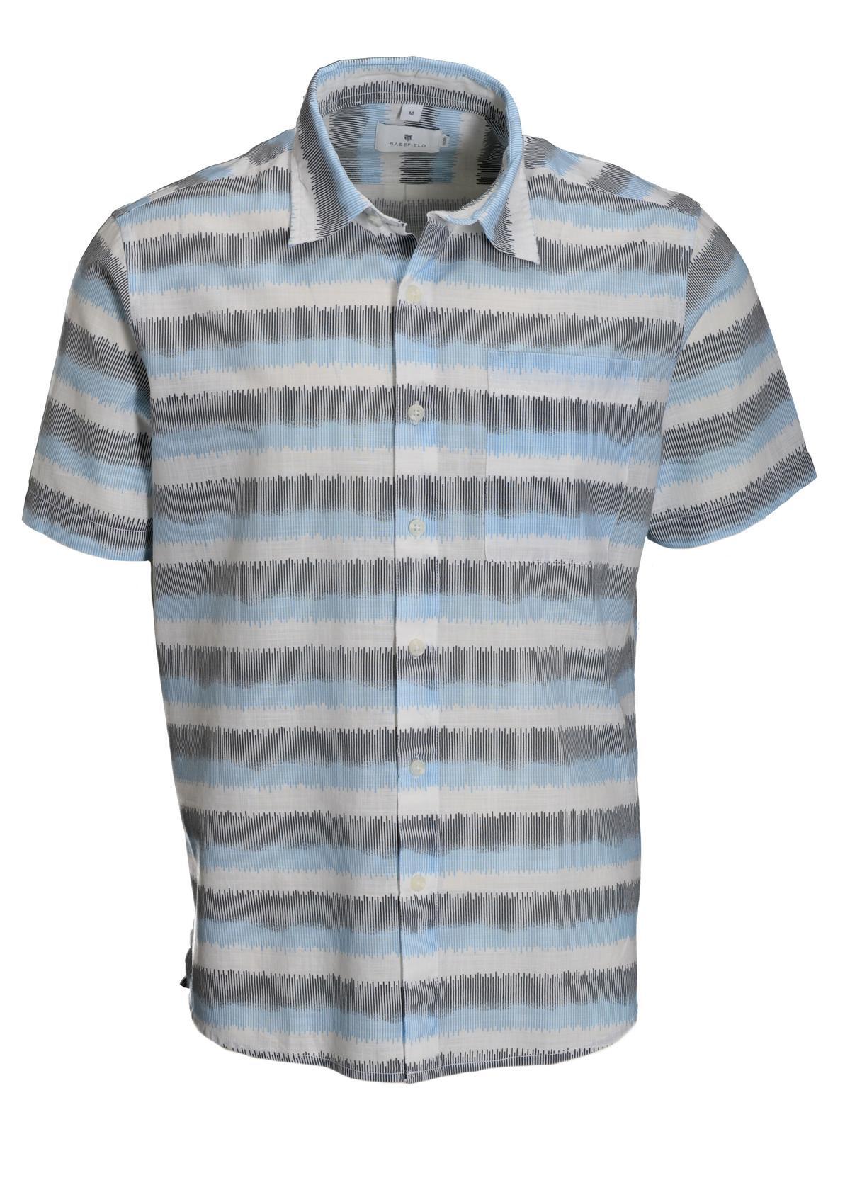 BASEFIELD - He.-Freizeithemd 1/2 Arm horizon - Gr. - 3XL von BASEFIELD