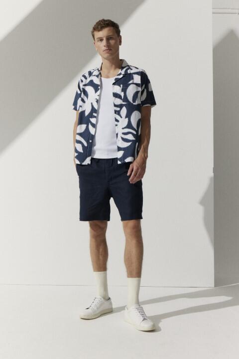 BASEFIELD - He.-Freizeithemd 1/2 Arm twilight blue - Gr. - S von BASEFIELD