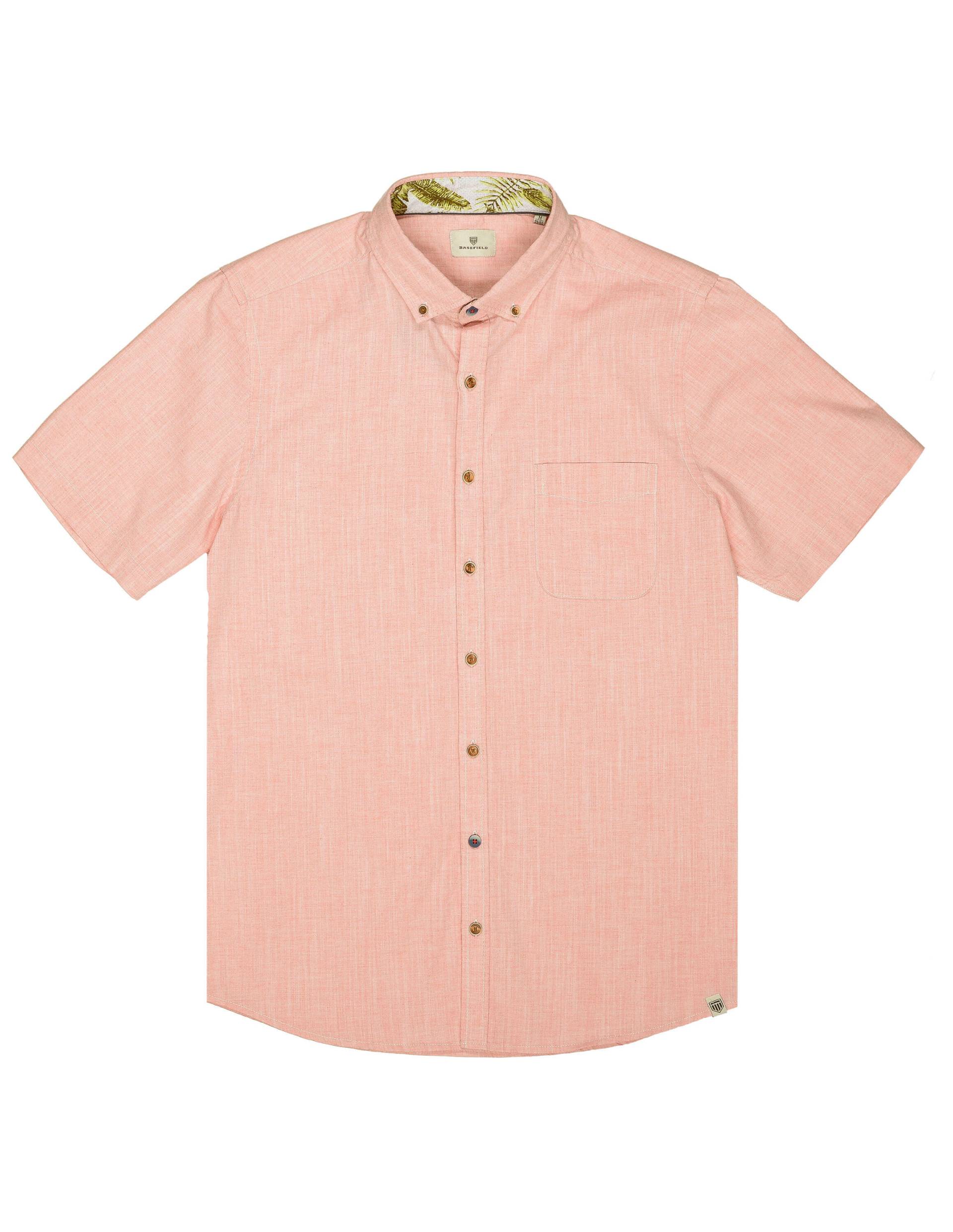 BASEFIELD - He.-Freizeithemd 1/2 salmon - Gr. - M von BASEFIELD