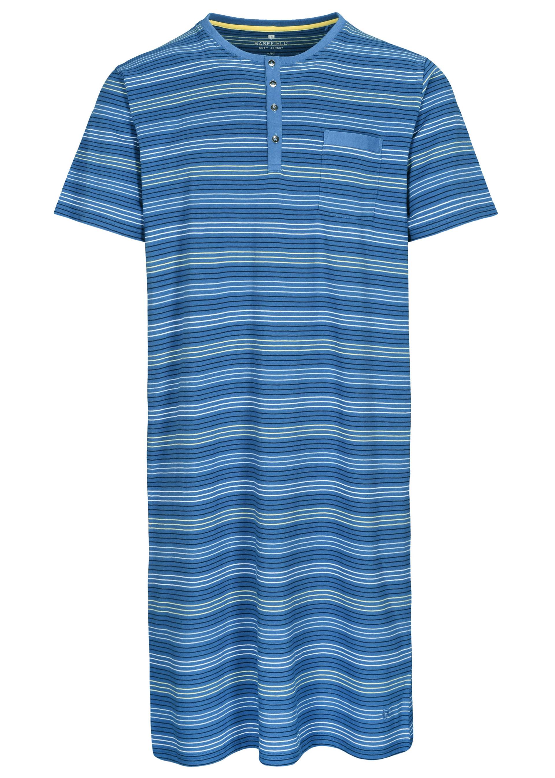 BASEFIELD - He.-Nachthemd denim stripe - Gr. - XL von BASEFIELD
