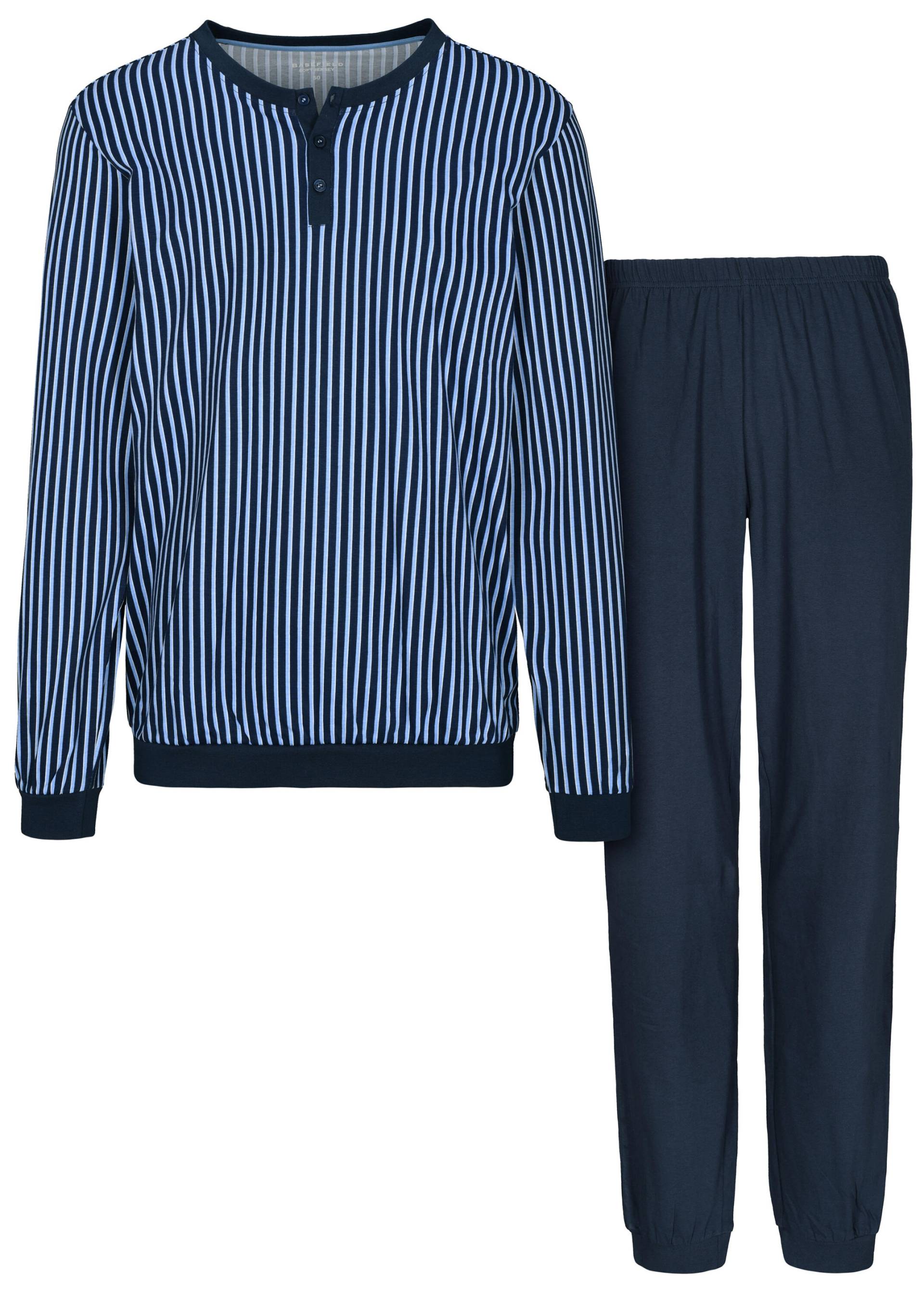 BASEFIELD - He.-Pyjama Bündchen ink stripe - Gr. - M von BASEFIELD