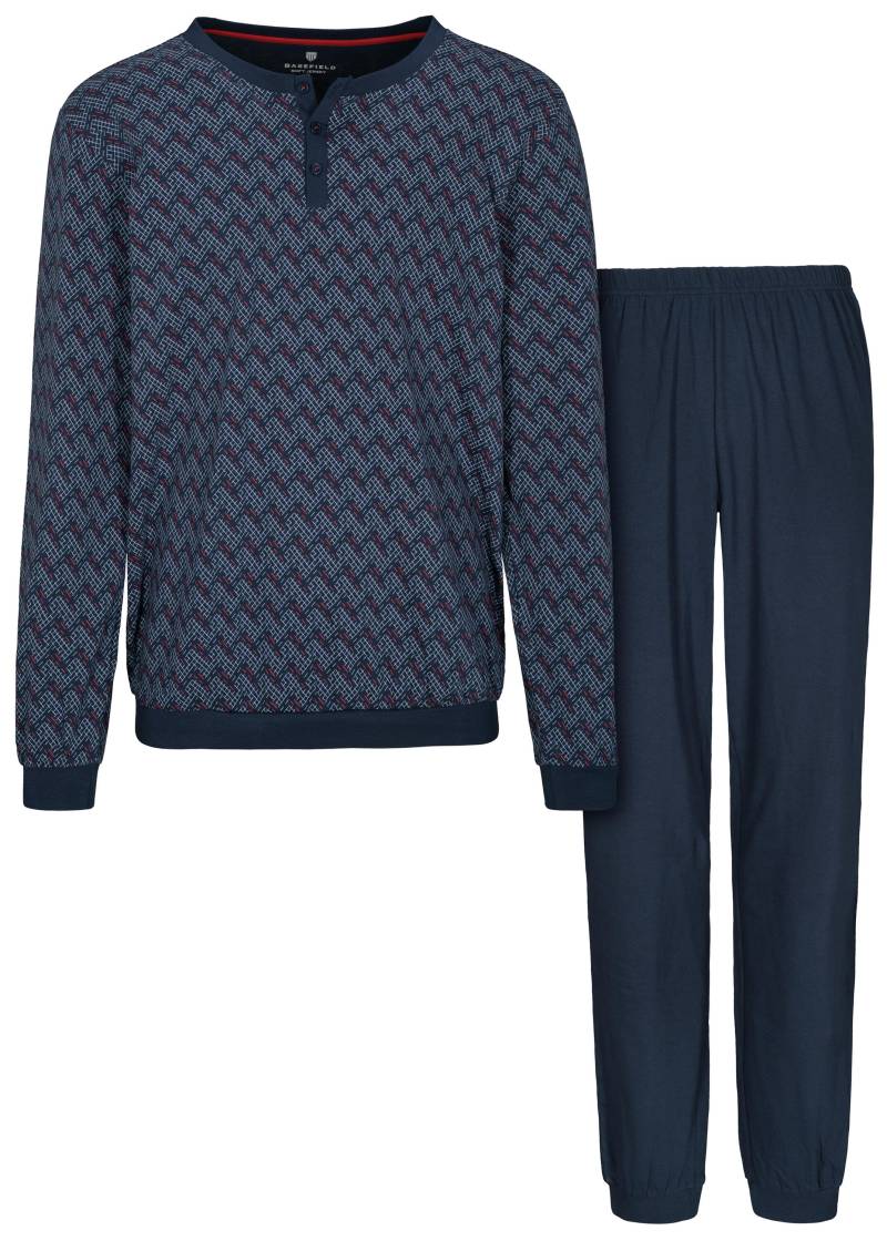 BASEFIELD - He.-Pyjama Bündchen sky aop - Gr. - S von BASEFIELD