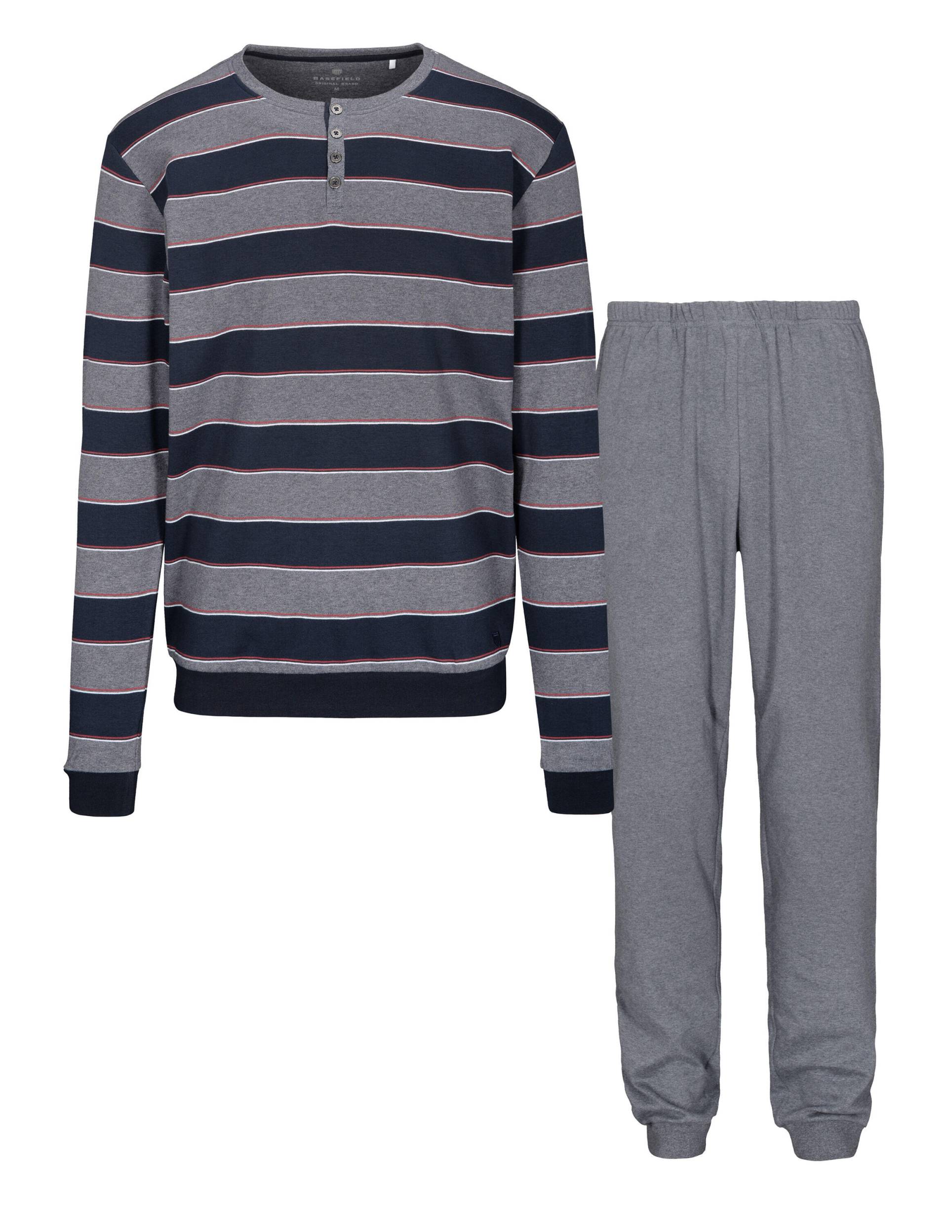 BASEFIELD - He.-Pyjama Interlock ink melange/ink - Gr. - 102 von BASEFIELD