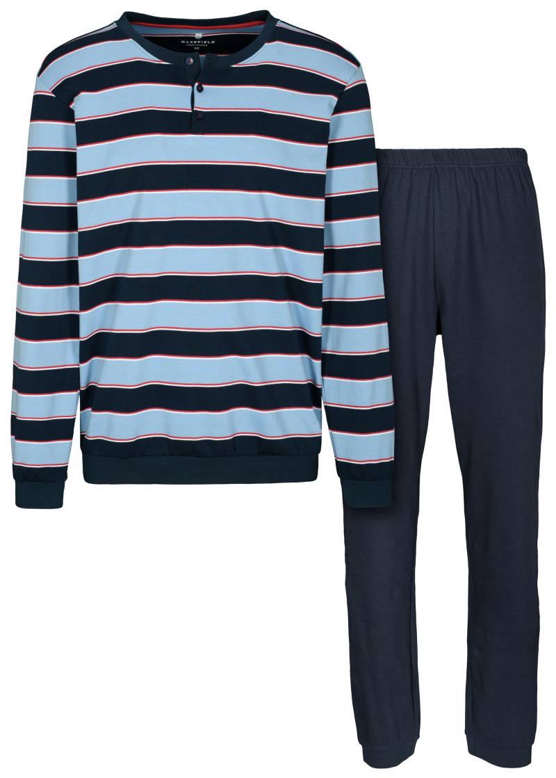 BASEFIELD - He.-Pyjama Interlock ink stripe - Gr. - 3XL von BASEFIELD