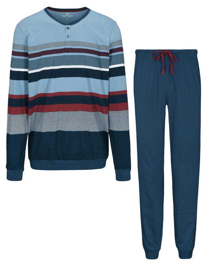 BASEFIELD - He.-Pyjama seablue stripe - Gr. - 58 von BASEFIELD