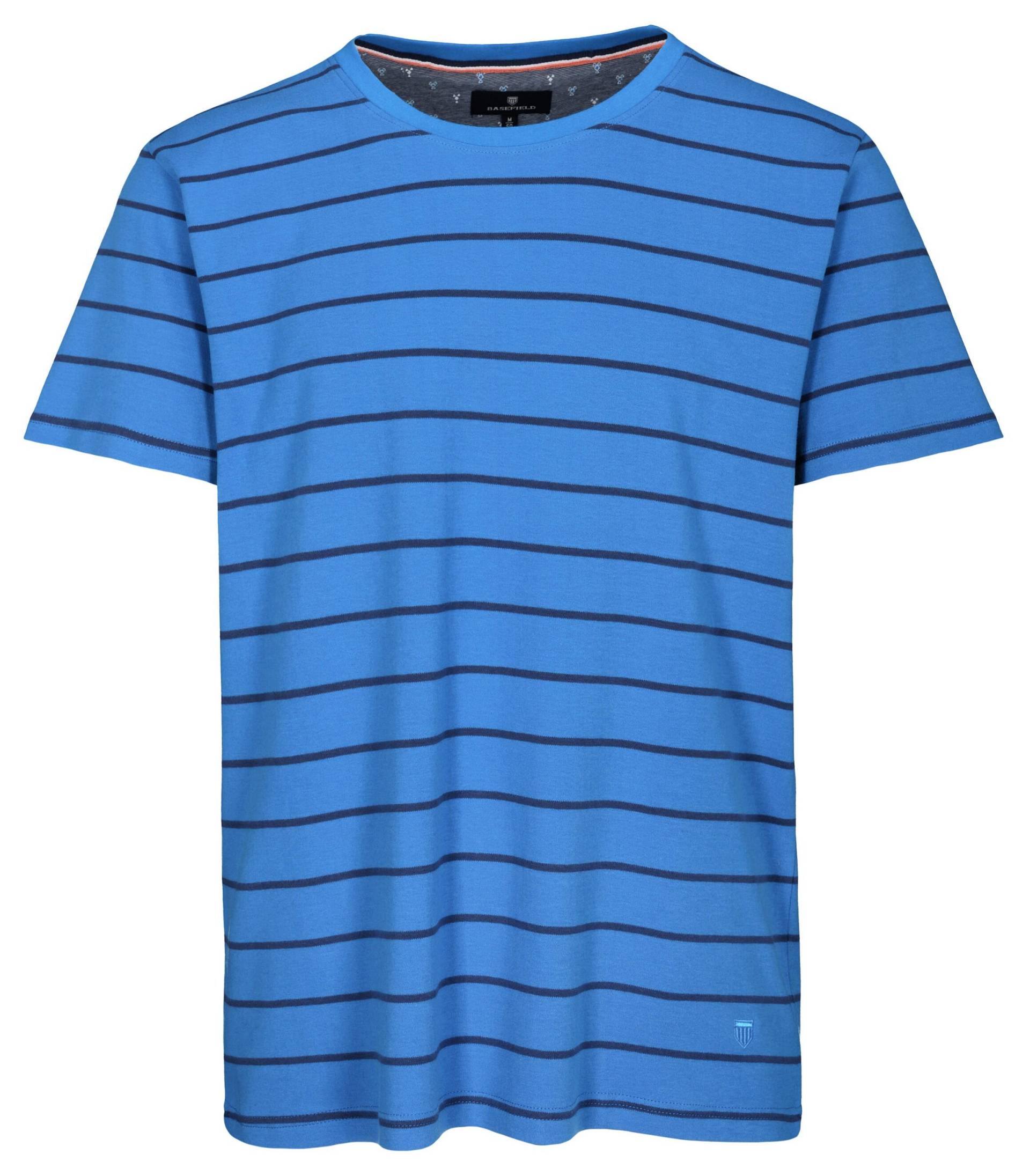 BASEFIELD - He.-Shirt Ringel lapis stripe - Gr. - L von BASEFIELD