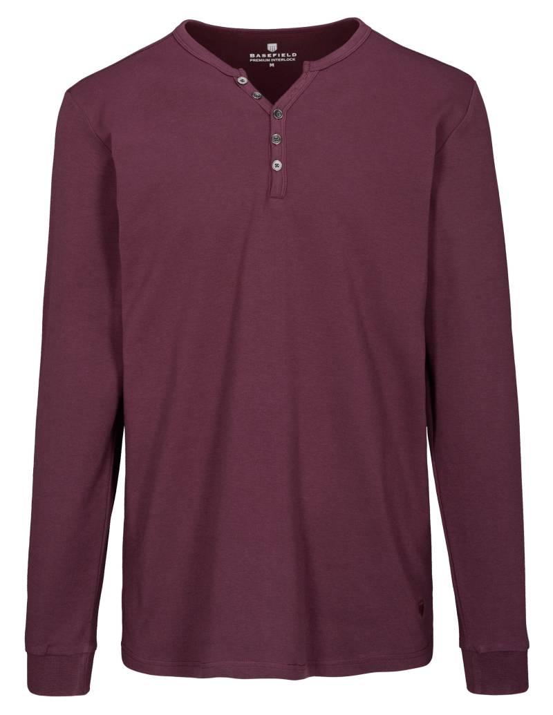 BASEFIELD - He.-Shirt Serafino wine - Gr. - 3XL von BASEFIELD