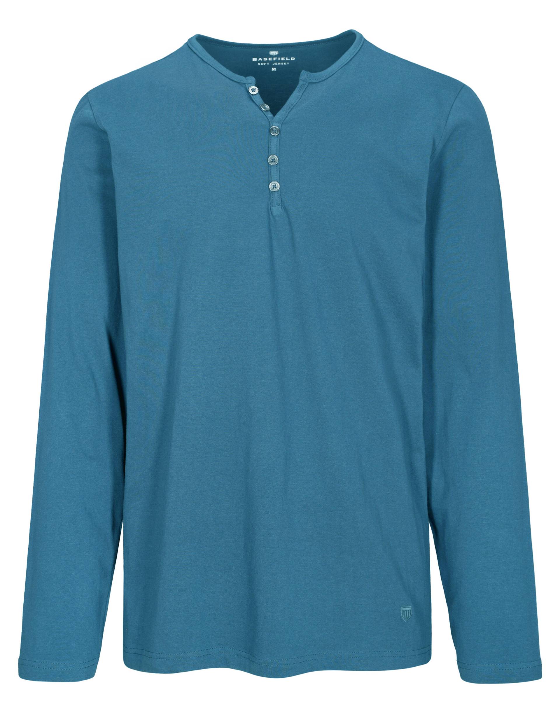 BASEFIELD - He.-Shirt Uni steel - Gr. - XXL von BASEFIELD