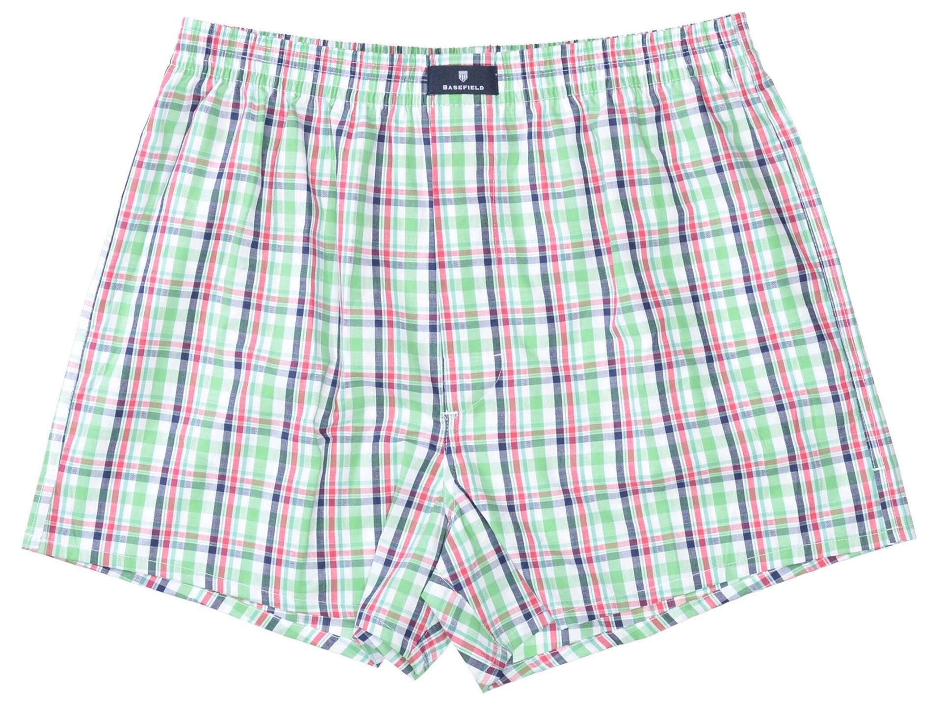BASEFIELD - He.-Webshorts green/navy/red - Gr. - XXL von BASEFIELD