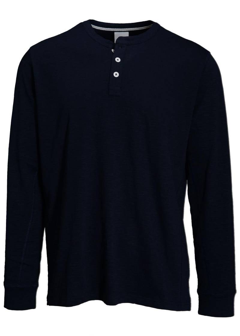 BASEFIELD - Henley Shirt 1/1 Arm night blue - Gr. - XXL von BASEFIELD