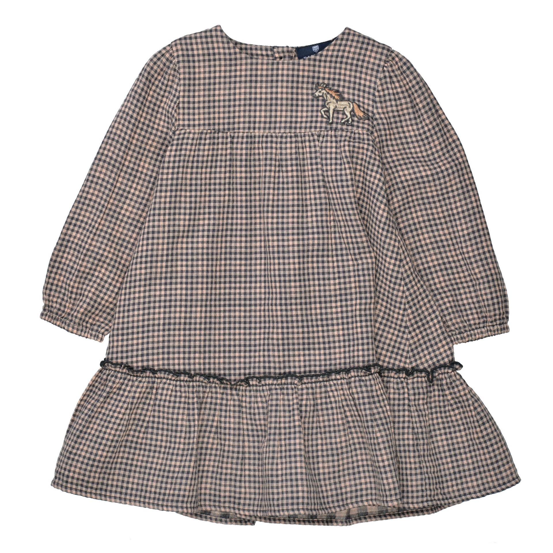 BASEFIELD - Kleid im Karo-Design peach check von BASEFIELD
