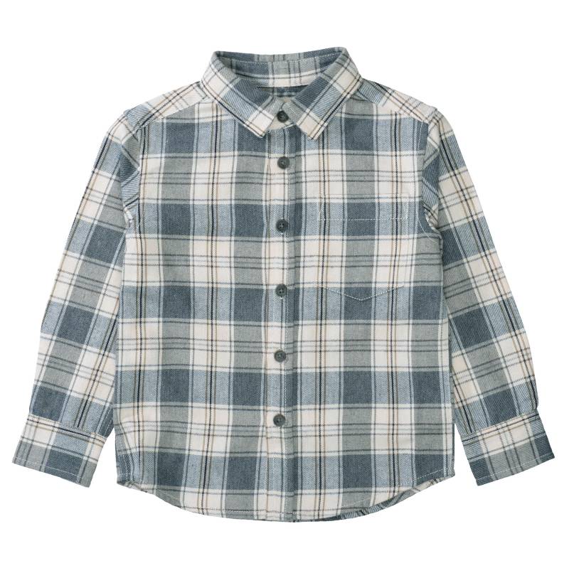 BASEFIELD - Kn.-Hemd washed blue check von BASEFIELD