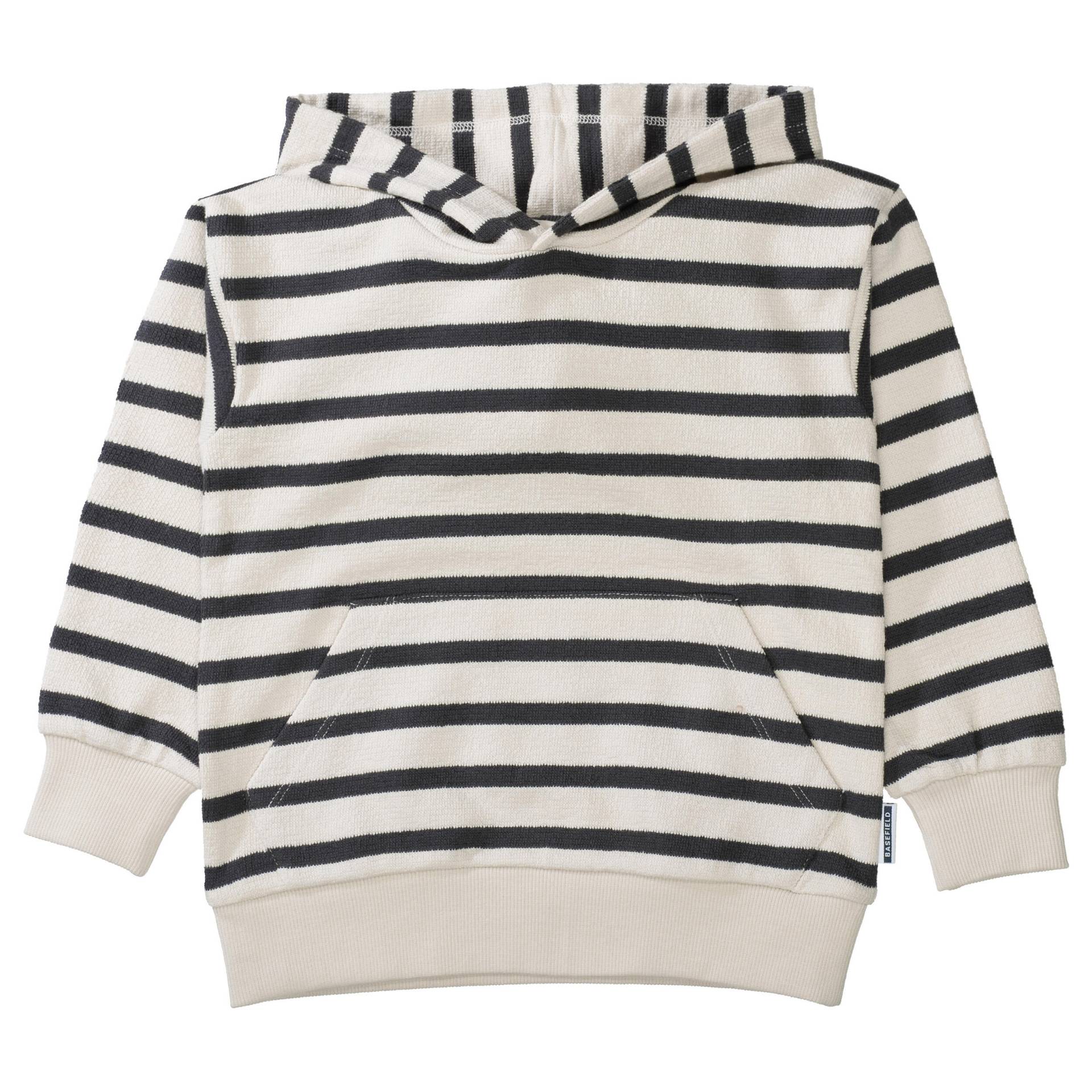 BASEFIELD - Kn.-Hoodie Structure dark graphite str von BASEFIELD