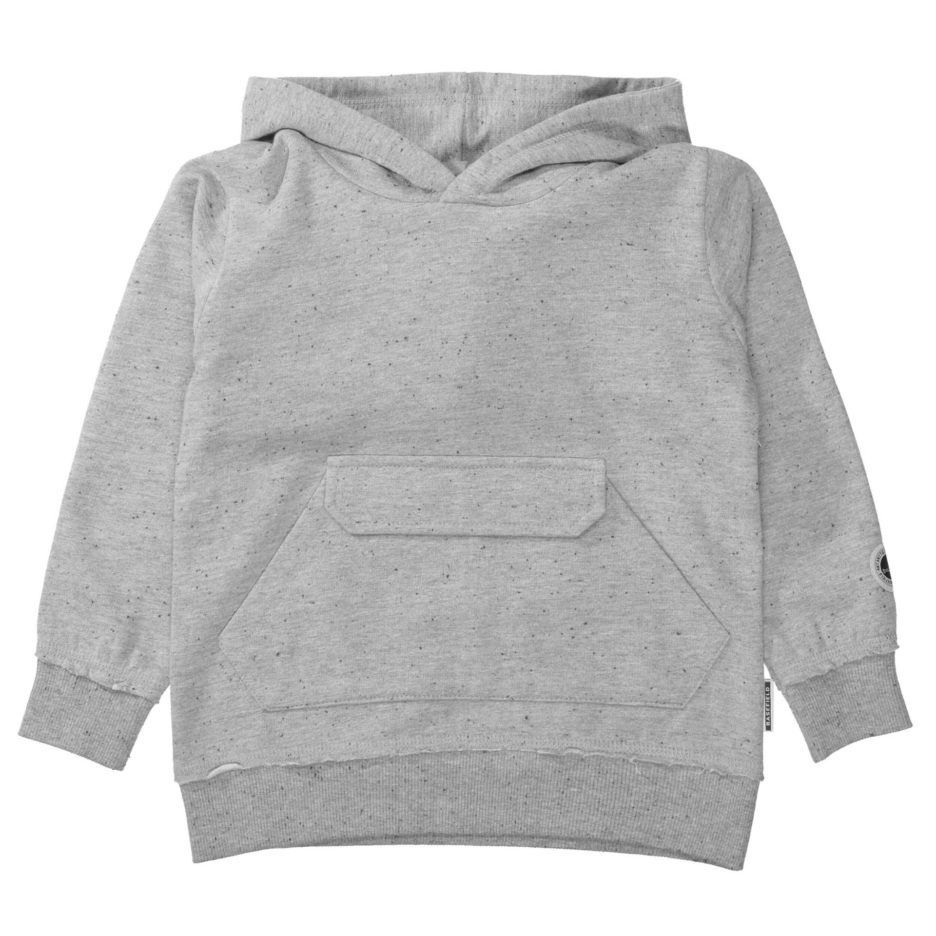BASEFIELD - Kn.-Hoodie grey mel nappy von BASEFIELD