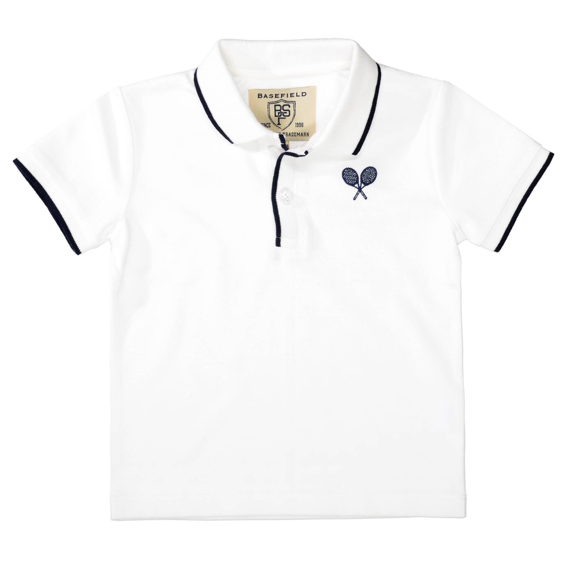 BASEFIELD - Kn.-Poloshirt offwhite von BASEFIELD