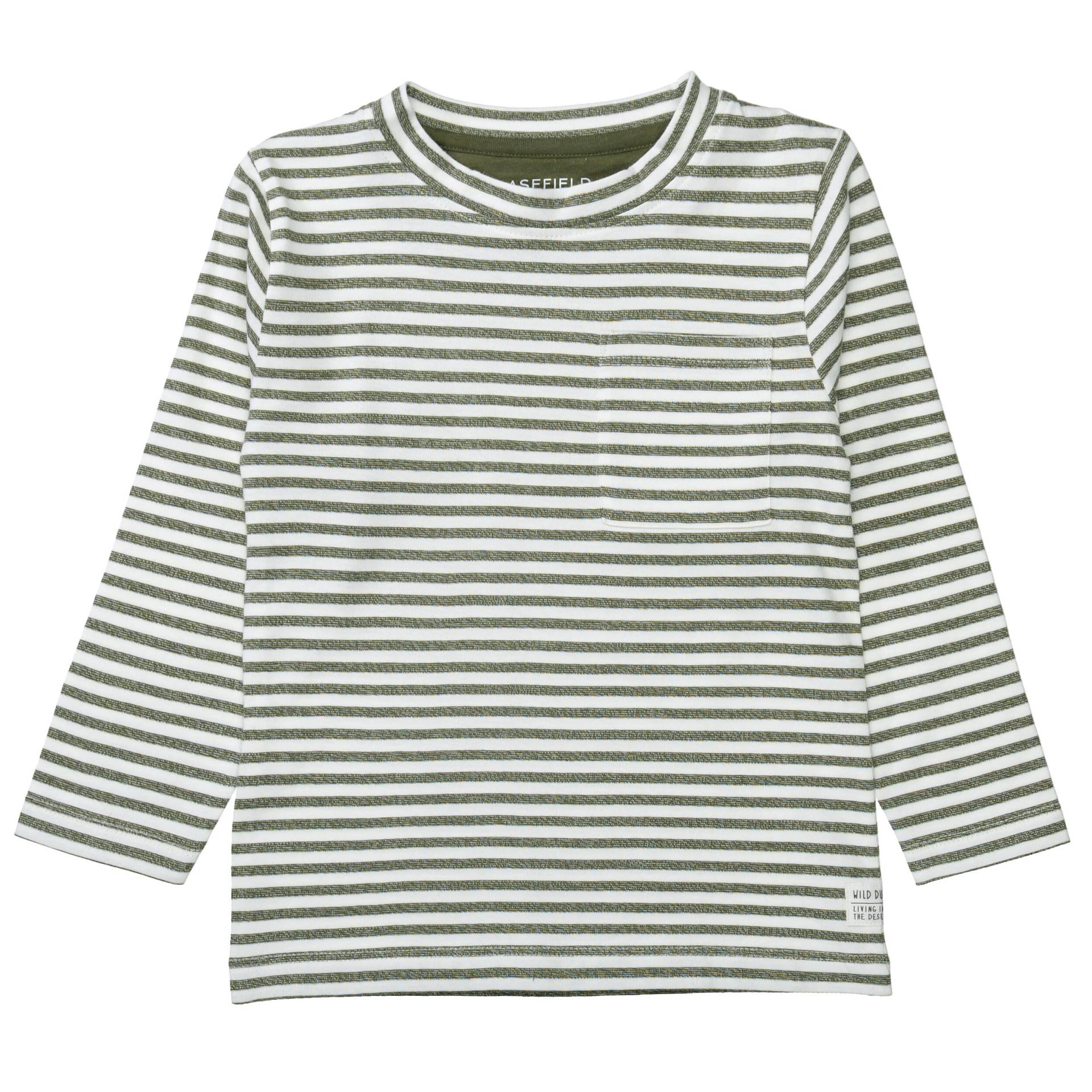 BASEFIELD - Kn.-Shirt olive green str. von BASEFIELD