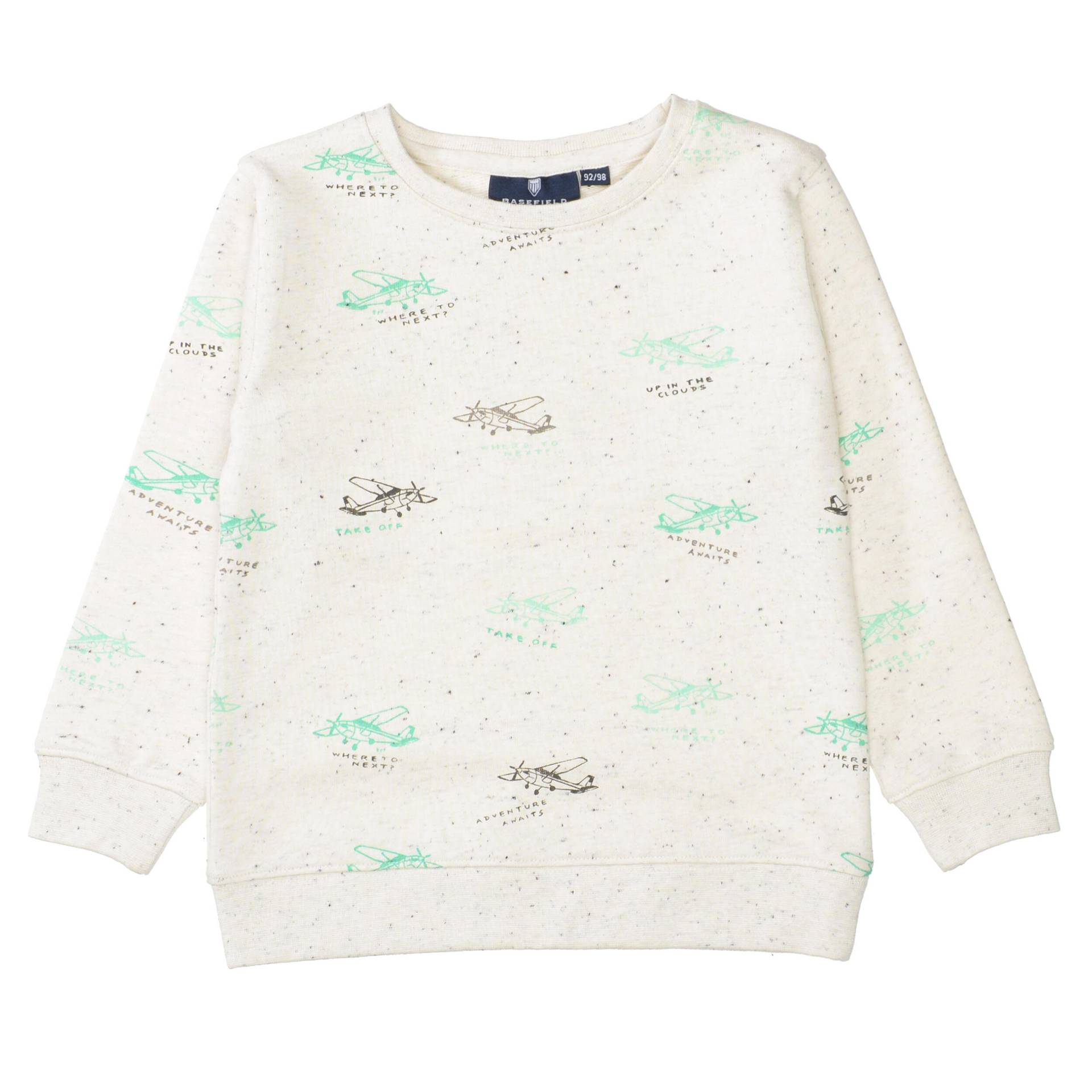 BASEFIELD - Kn.-Sweatshirt bright beige neppy von BASEFIELD