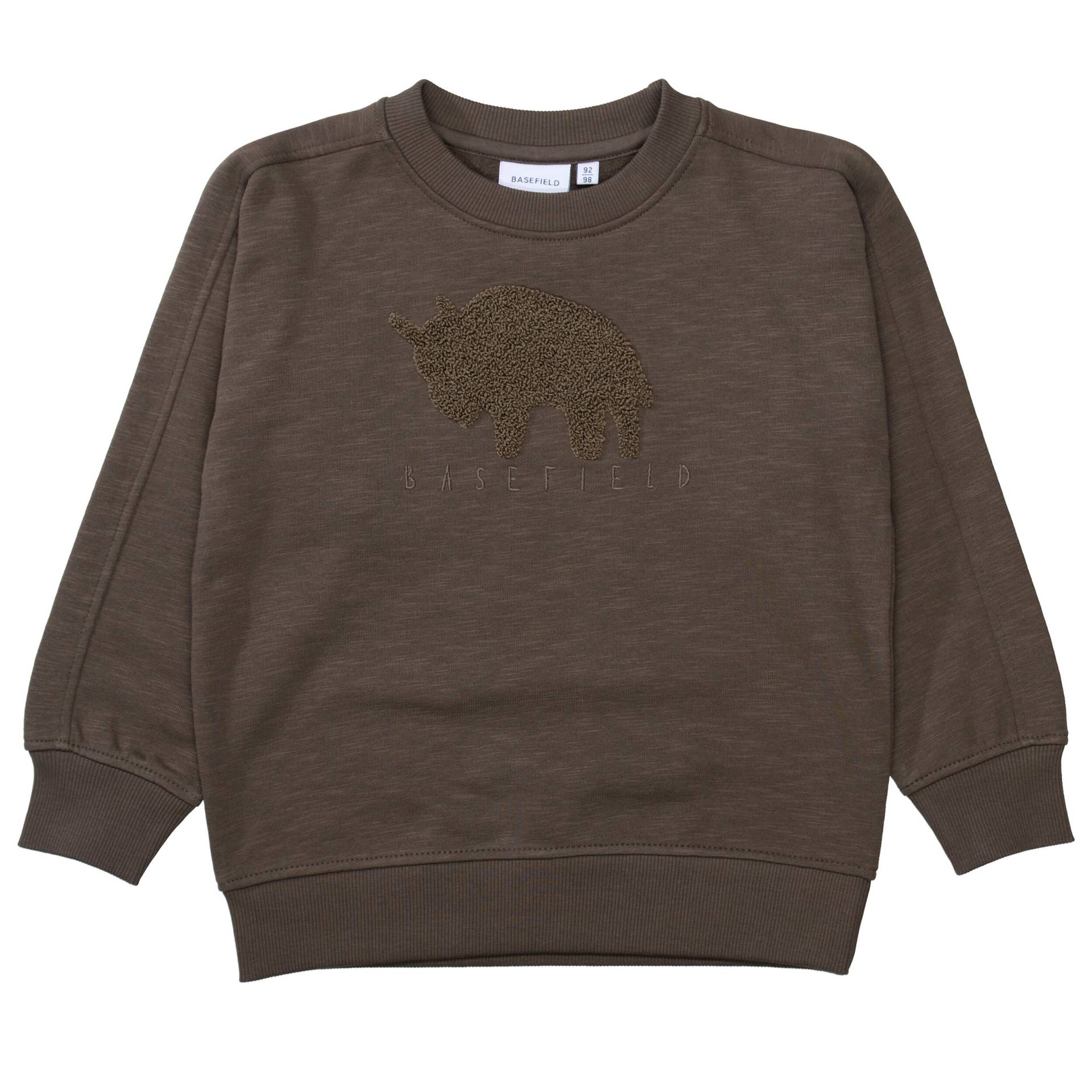 BASEFIELD - Kn.-Sweatshirt dark brown von BASEFIELD