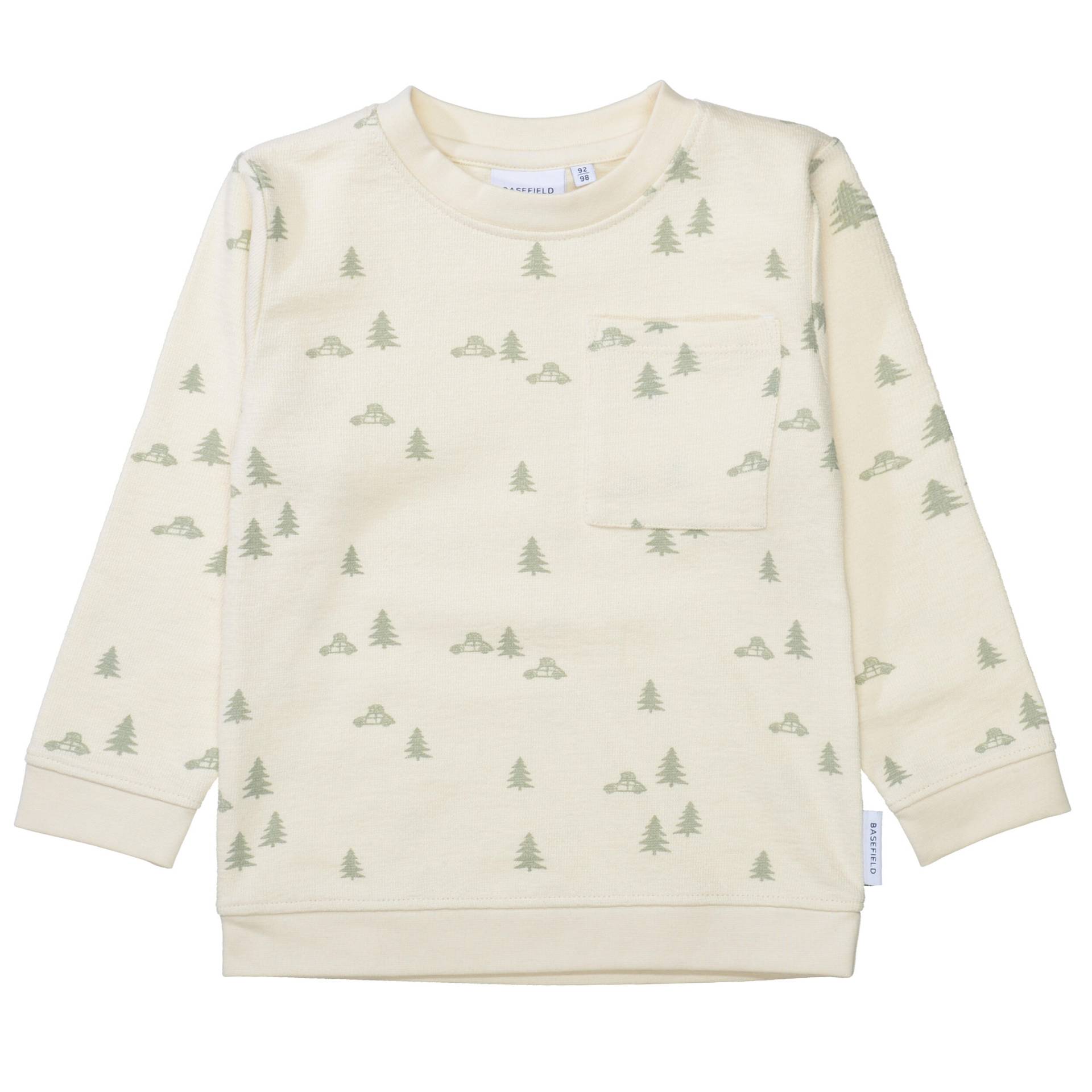 BASEFIELD - Kn.-Sweatshirt eggshell aop von BASEFIELD