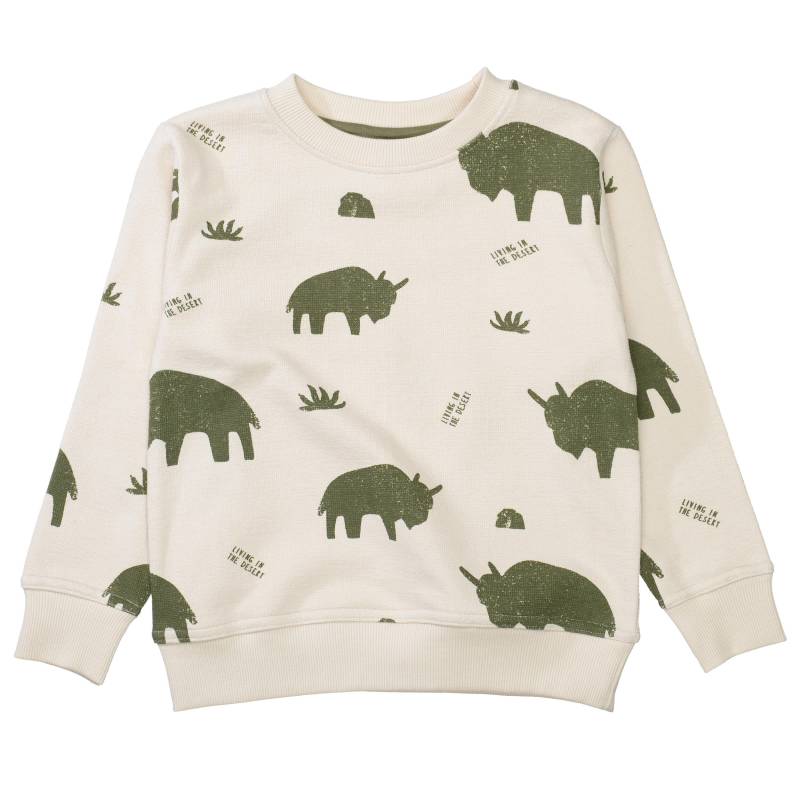BASEFIELD - Kn.-Sweatshirt nature structure aop von BASEFIELD