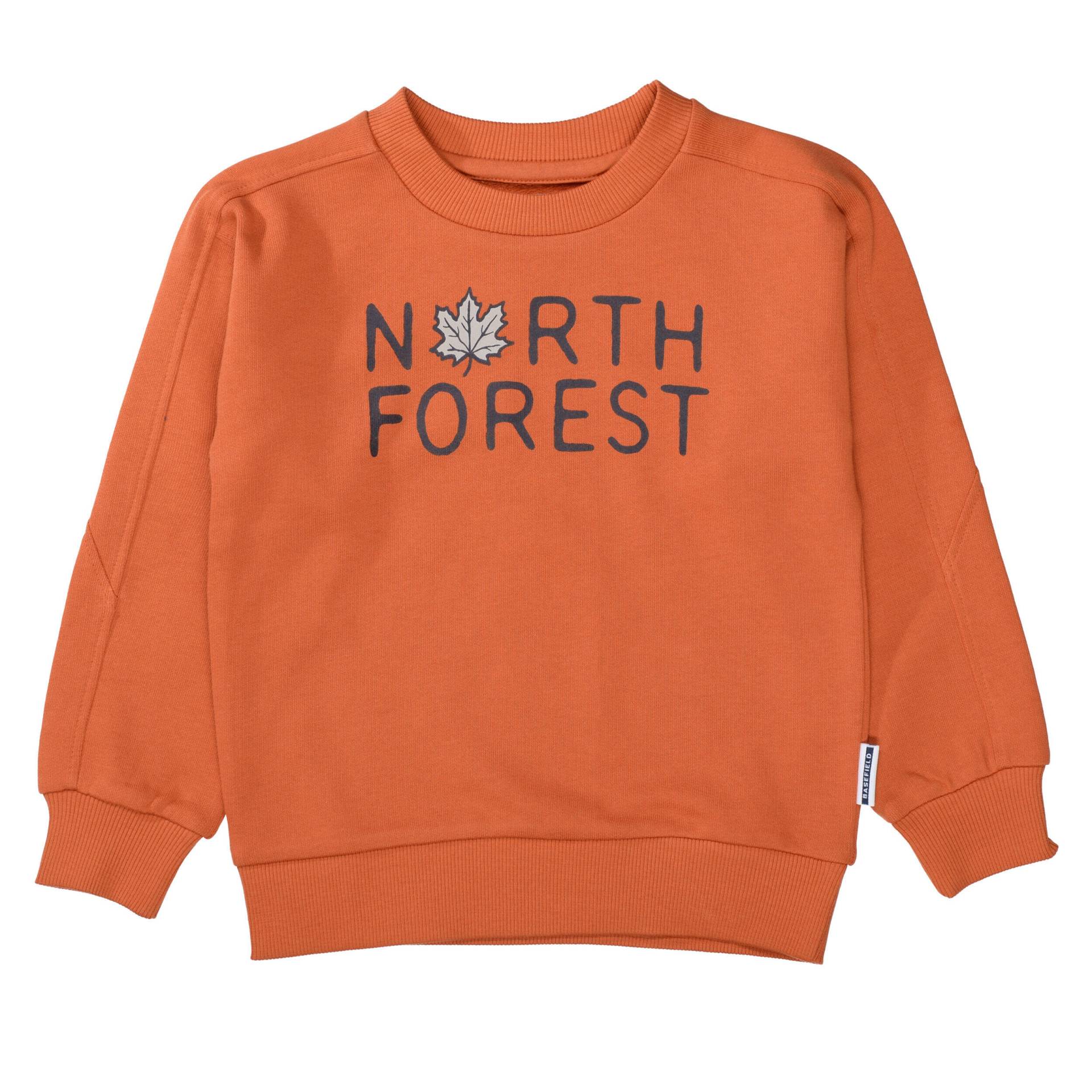BASEFIELD - Kn.-Sweatshirt oversized rusty orange von BASEFIELD