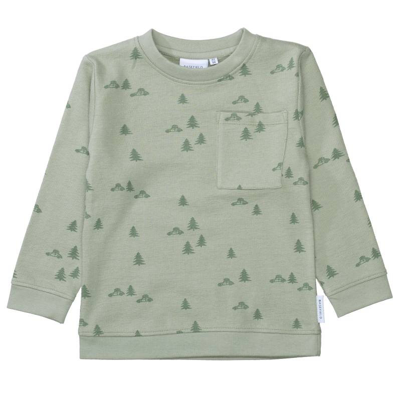 BASEFIELD - Kn.-Sweatshirt soft khaki aop von BASEFIELD