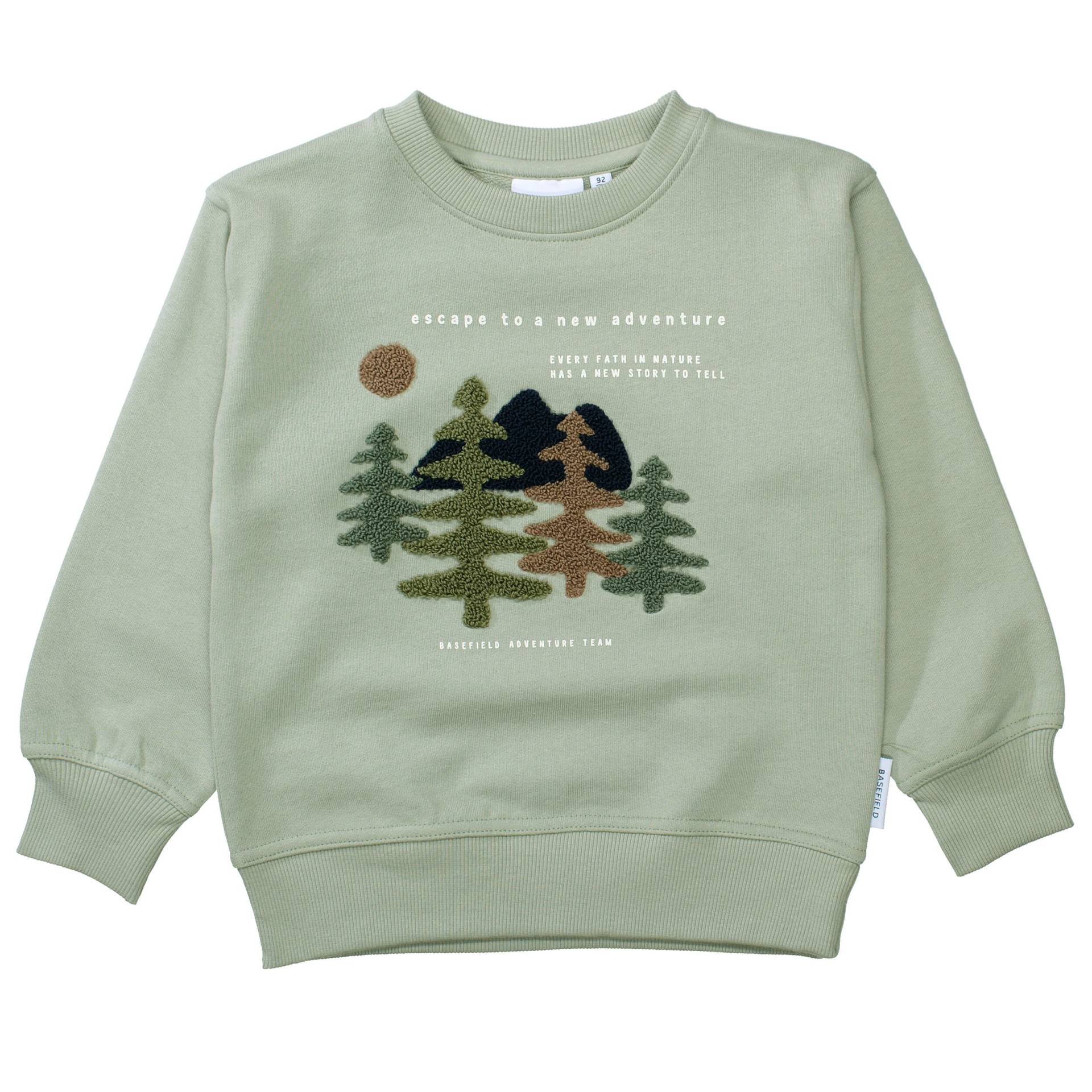 BASEFIELD - Kn.-Sweatshirt soft khaki von BASEFIELD