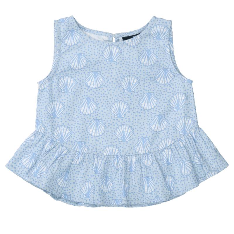 BASEFIELD - Md.-Bluse pastel blue aop von BASEFIELD
