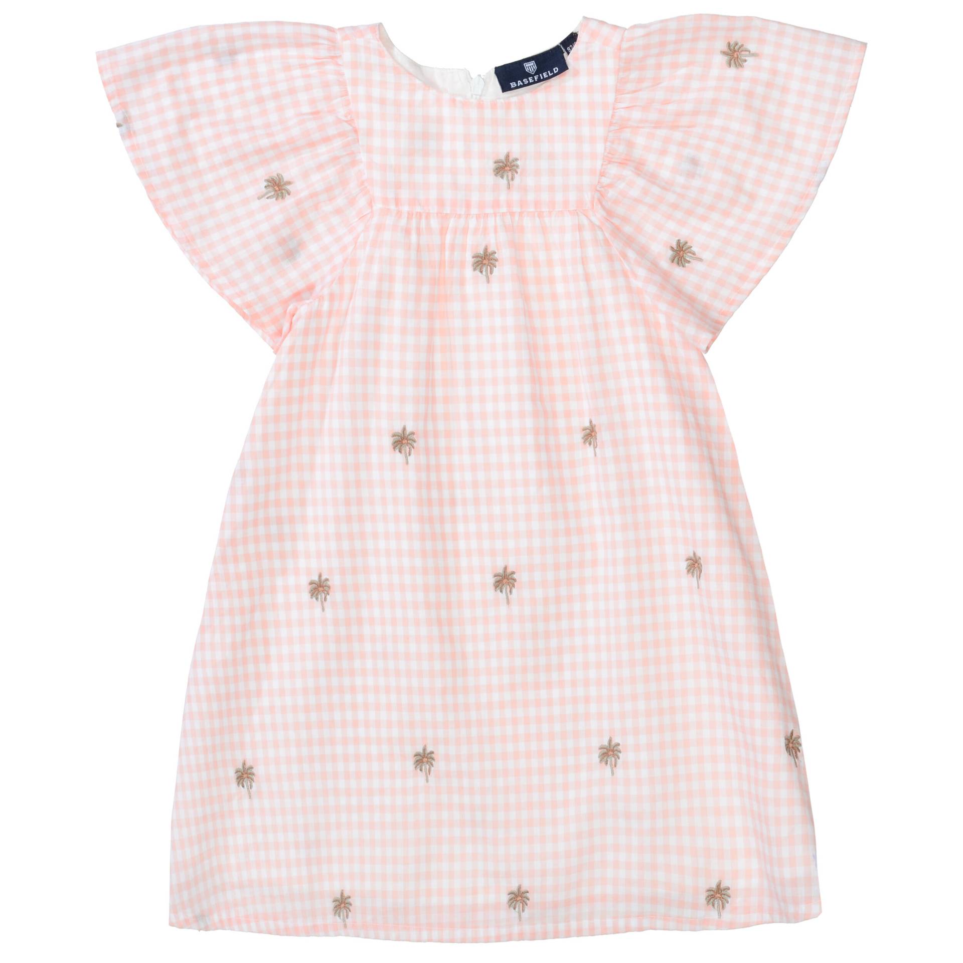 BASEFIELD - Md.-Kleid peach check von BASEFIELD