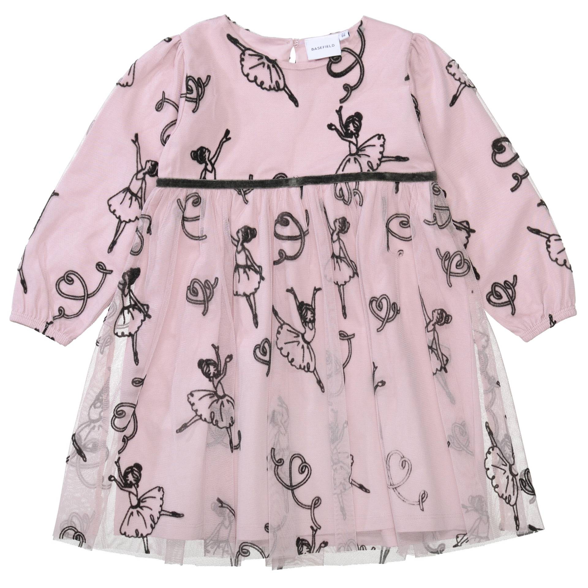 BASEFIELD - Md.-Kleid powder rose aop von BASEFIELD