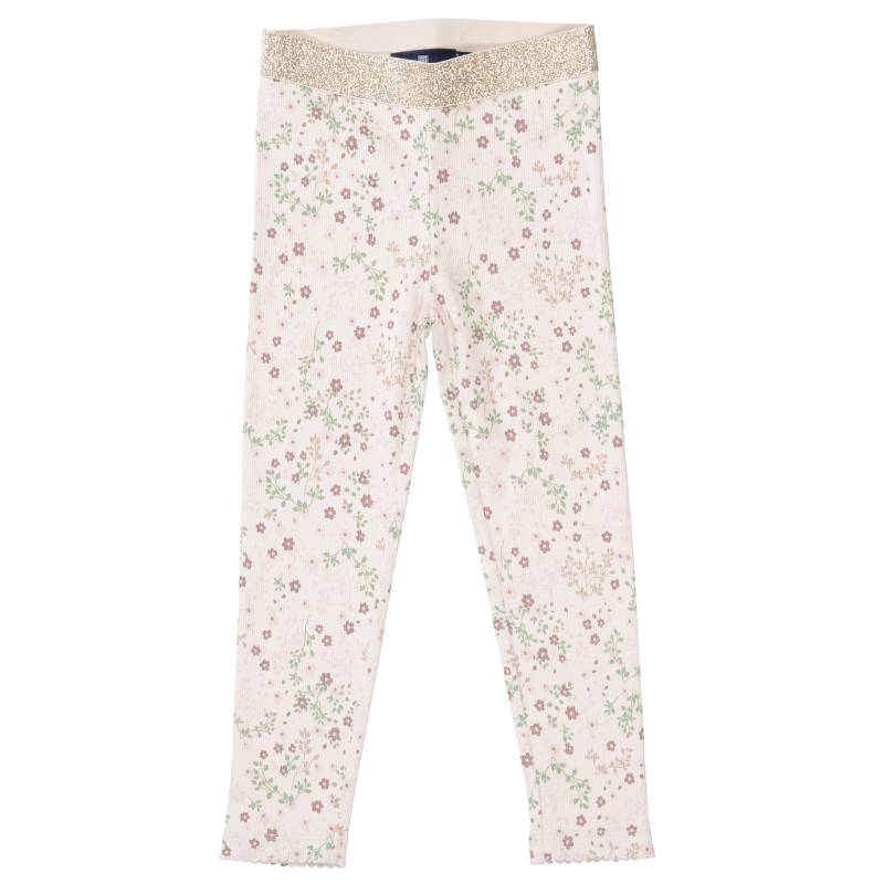 BASEFIELD - Md.-Rib Leggings pearl beige aop von BASEFIELD