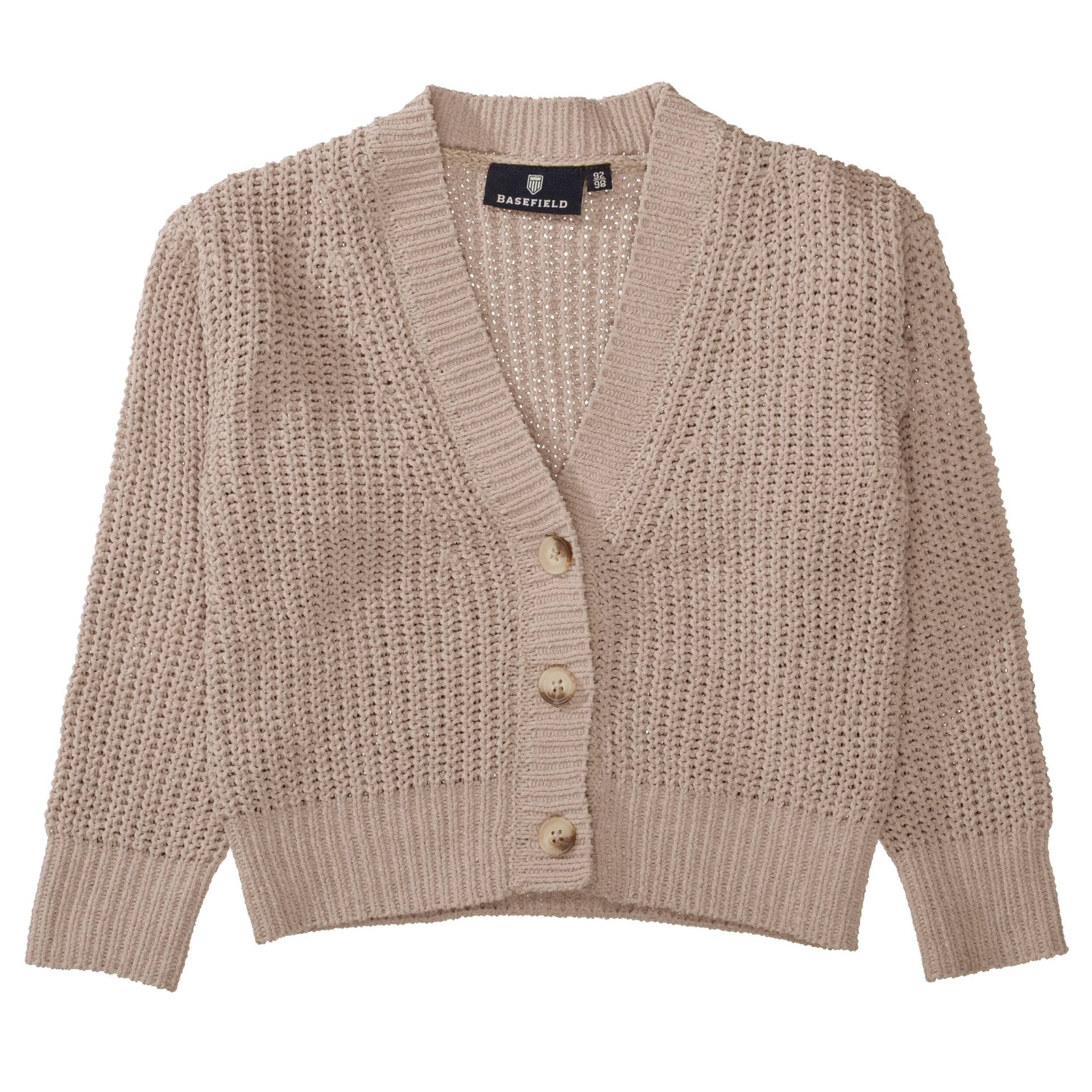 BASEFIELD - Md.-Strickjacke warm taupe von BASEFIELD