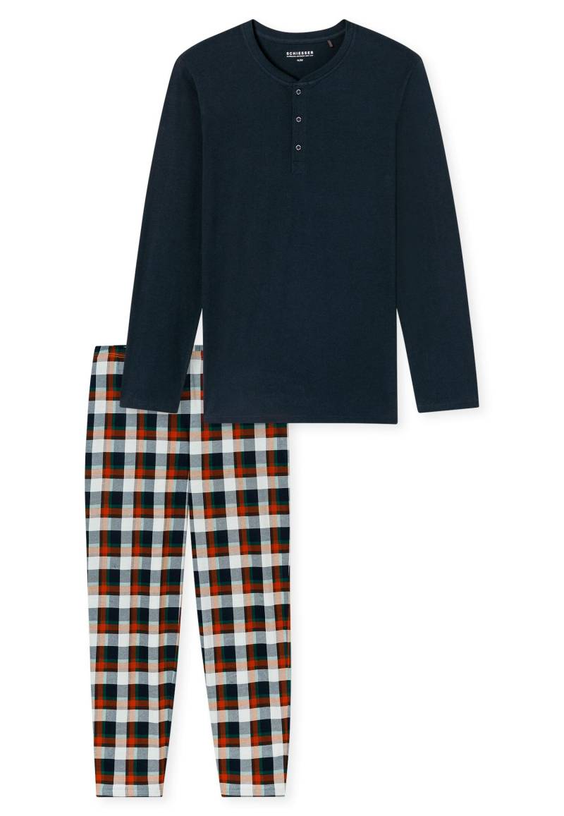 SCHIESSER - Schlafanzug lang nachtblau - Gr. - 52 von SCHIESSER