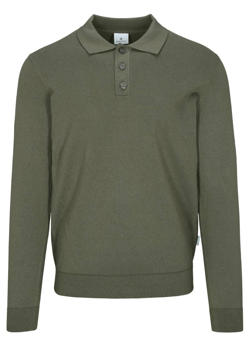 BASEFIELD - NOS Polo Pullover green chrome - Gr. - L von BASEFIELD