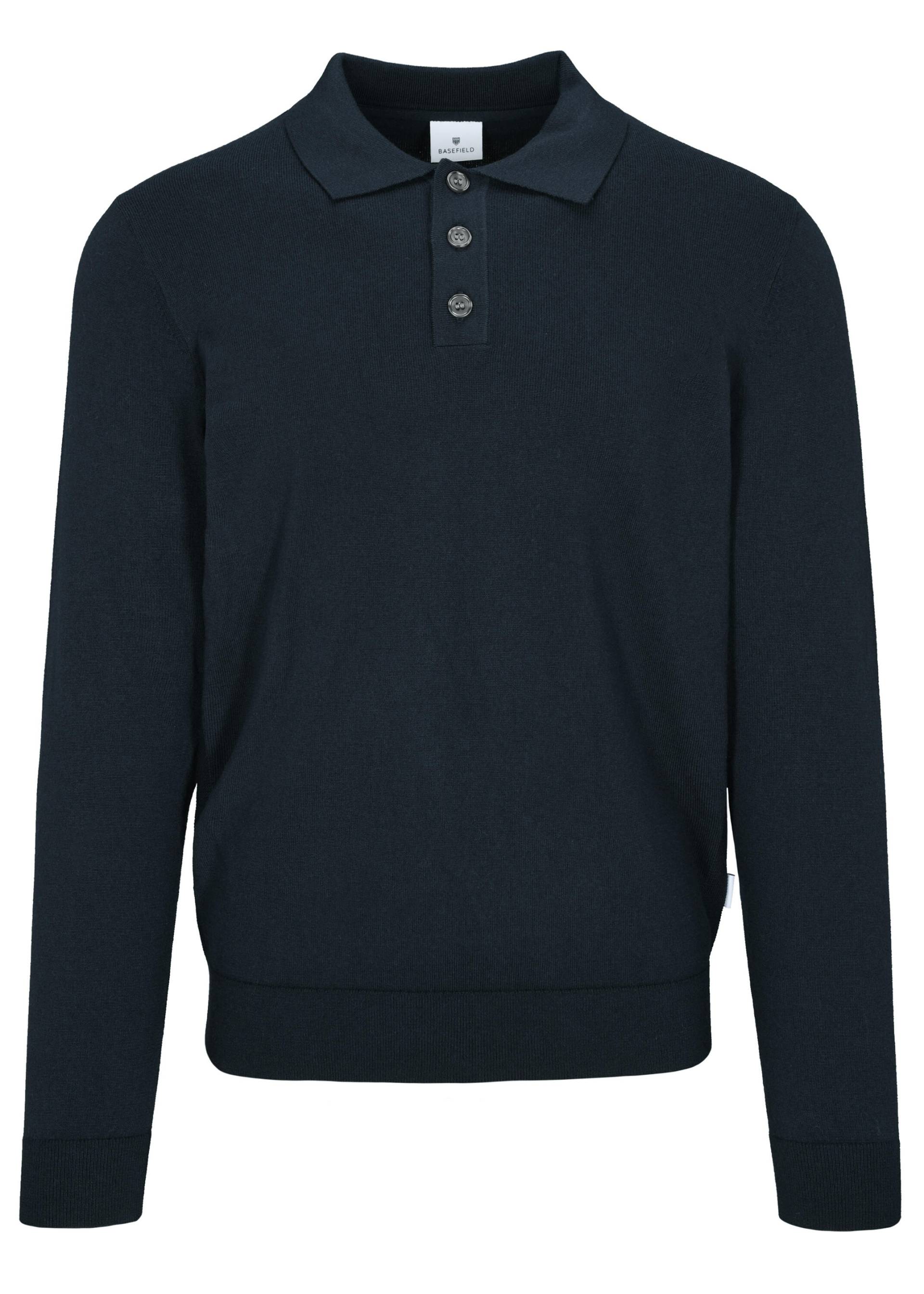 BASEFIELD - NOS Polo Pullover night blue - Gr. - XL von BASEFIELD