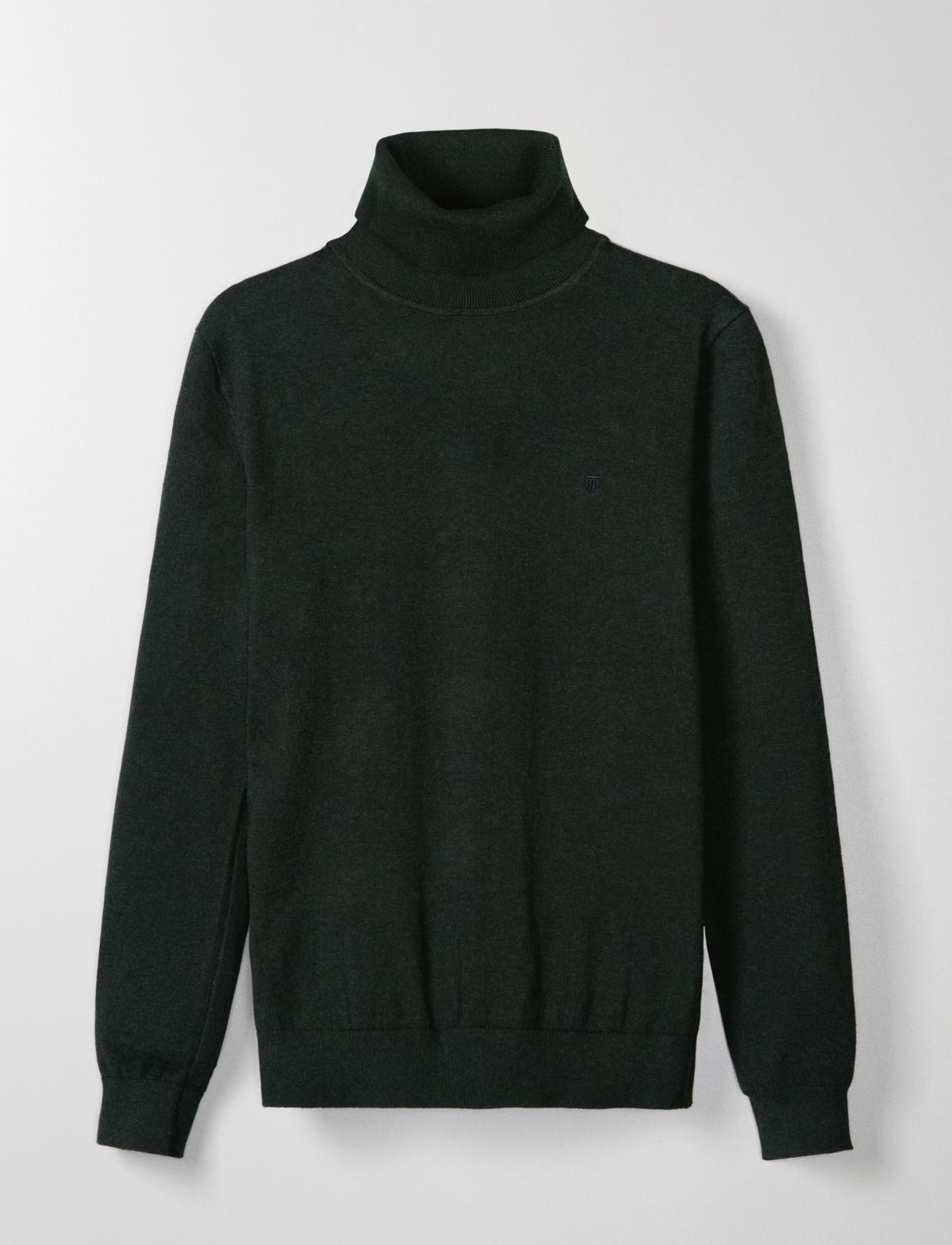 BASEFIELD - NOS Rollkragen Pullover pine grove melange - Gr. - XXL von BASEFIELD