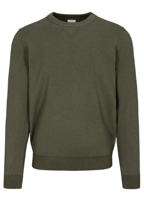 BASEFIELD - NOS Rundhals Pullover chrome green - Gr. - 3XL von BASEFIELD