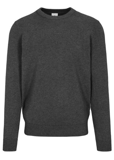 BASEFIELD - NOS Rundhals Pullover graphite mel. - Gr. - XL von BASEFIELD